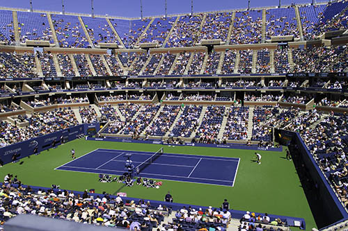 Arthur Ashe Stadium, photo by Clif Burns